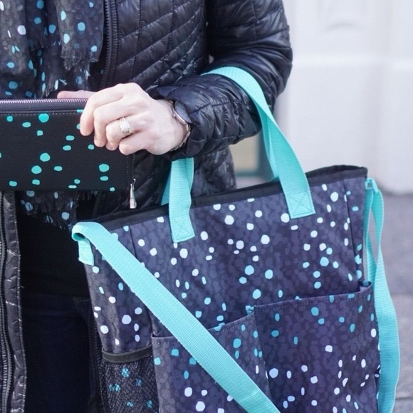 thirtyone Bags Thirtyone Crossbody Organizing Tote Cool Confetti